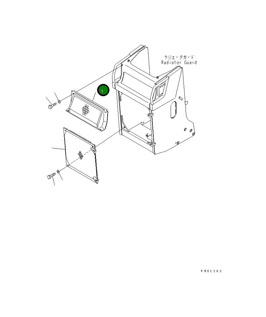 Крышка 11Y-54-12610  Komatsu