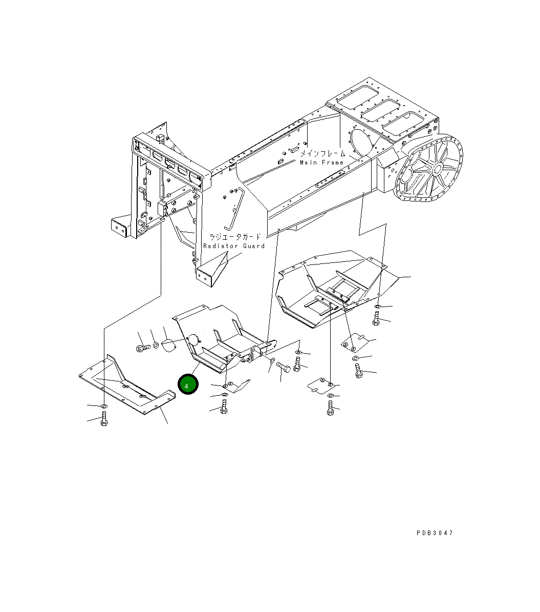 Крышка 156-54-25120 Komatsu