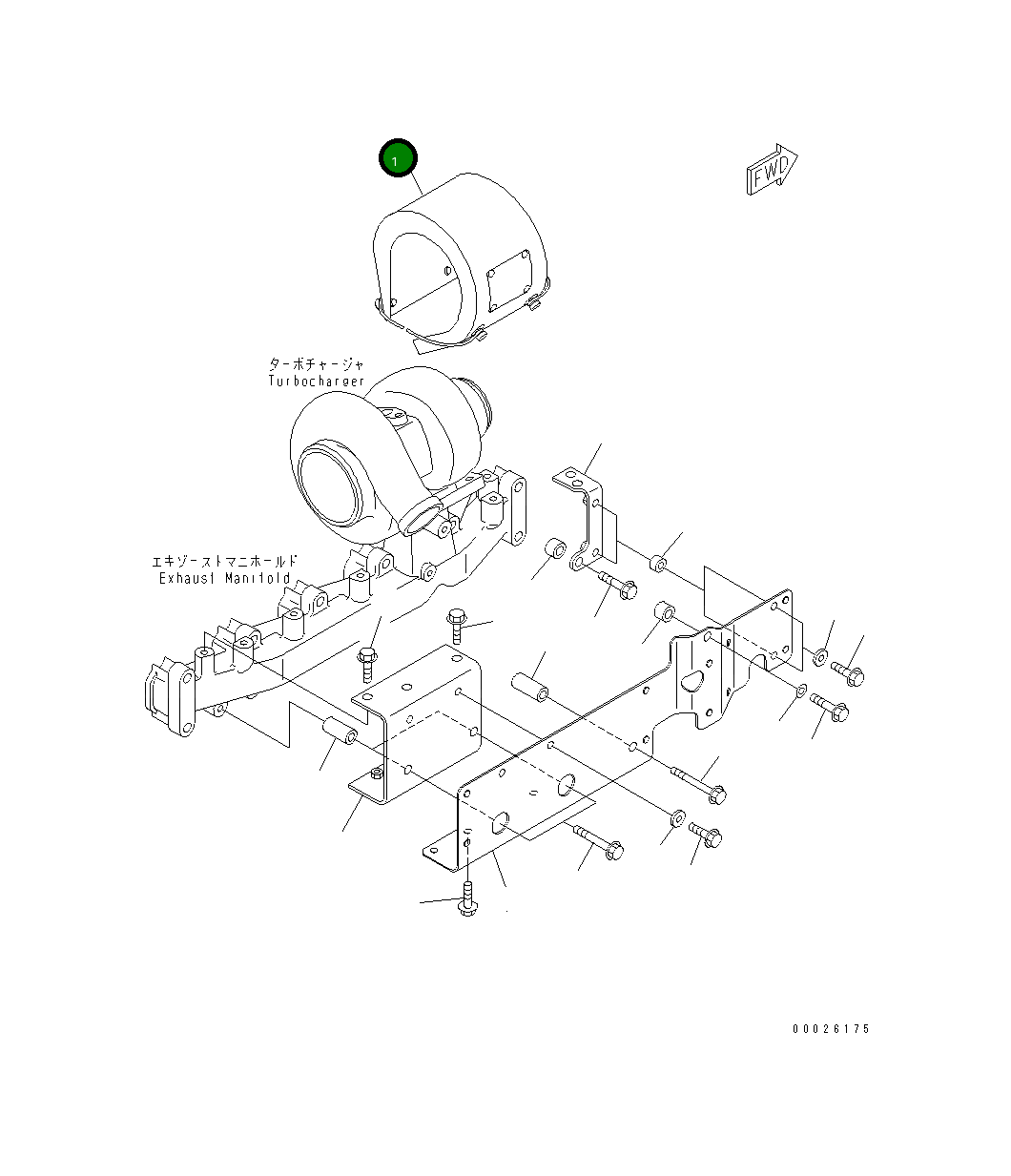 Крышка 6738-81-8860 Komatsu