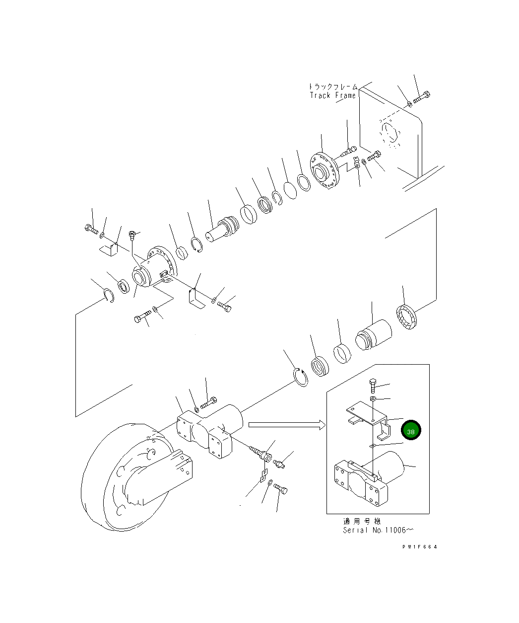 Крышка 21T-30-67190 Komatsu
