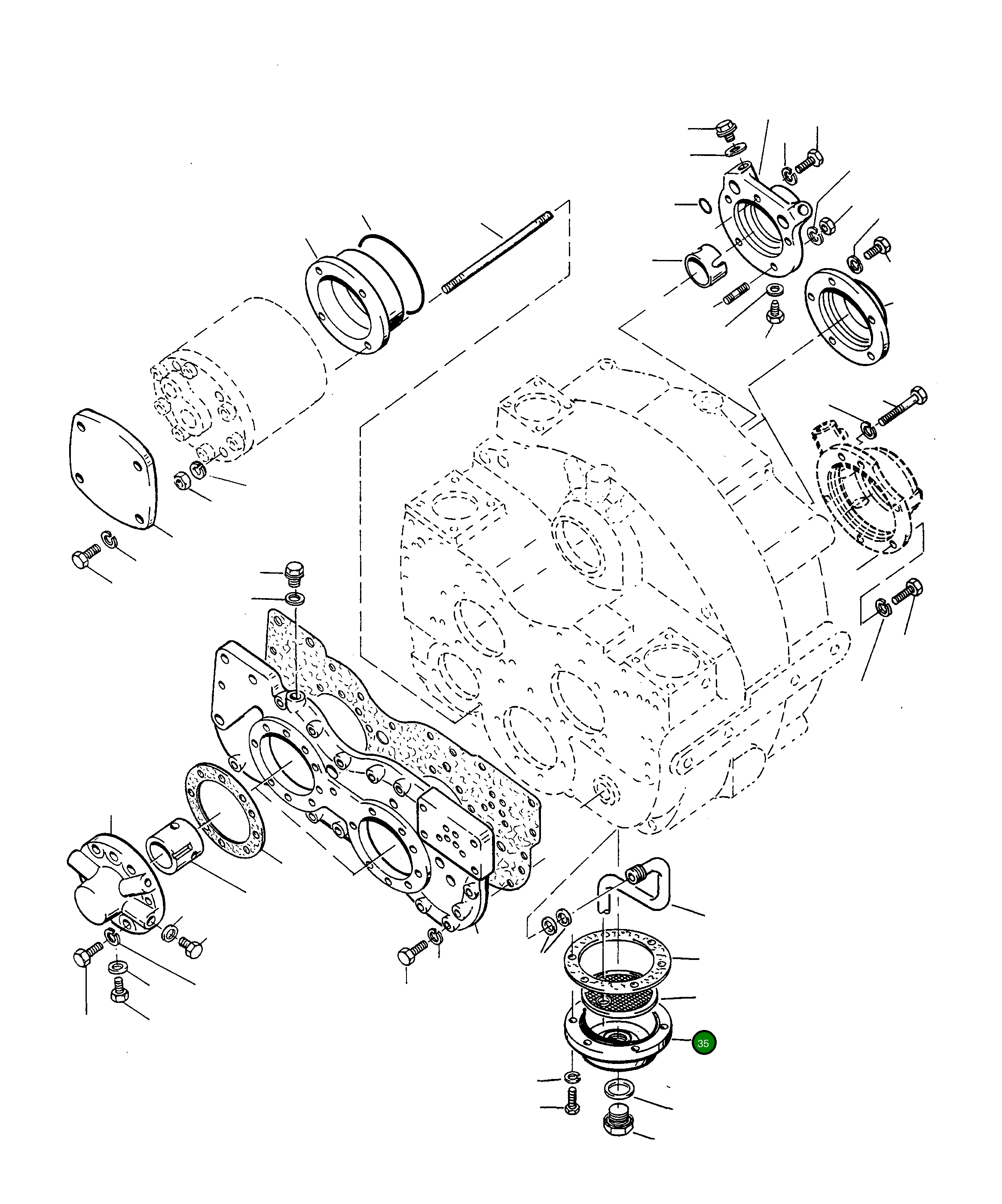 Крышка 2979444M1  Komatsu