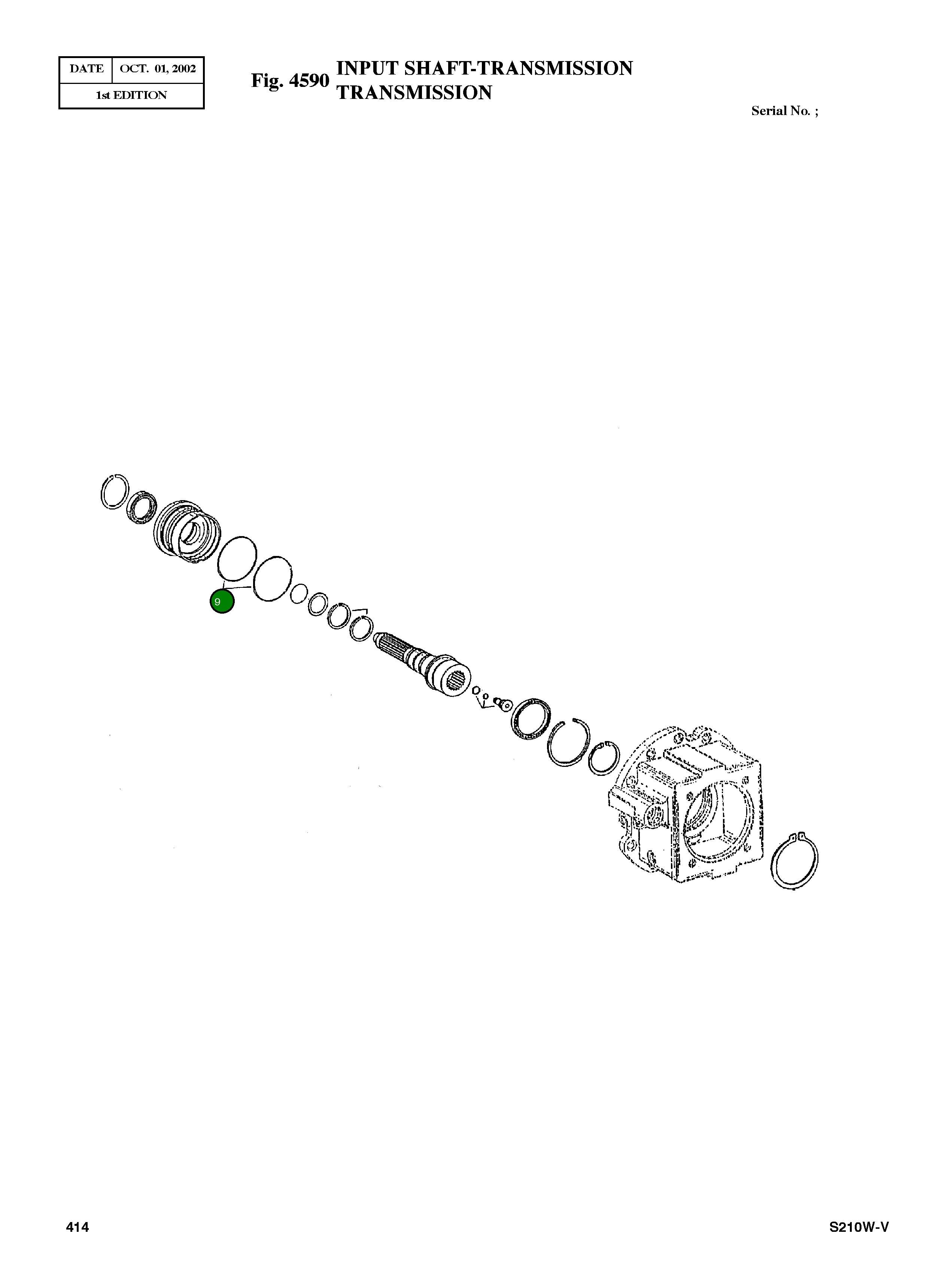 Кольцо уплотнительное (O-Ring) 0634 306 295 Komatsu