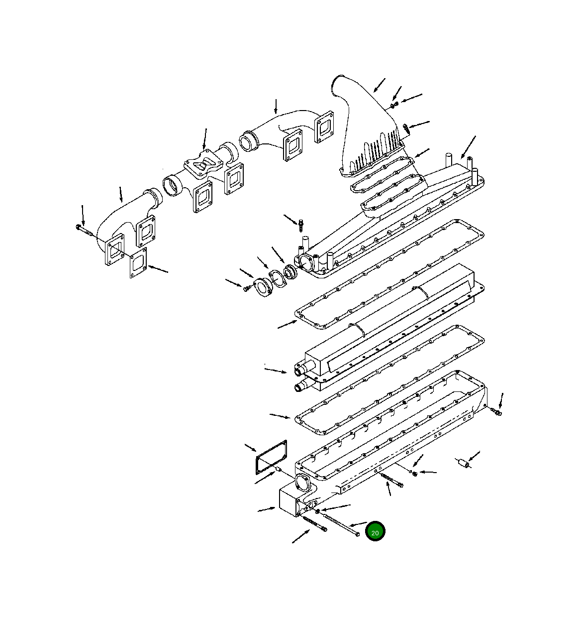 Болт 1310 957 H1 Komatsu