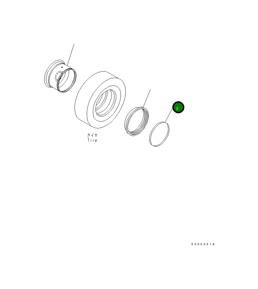 Кольцо 418-30-31250 Komatsu