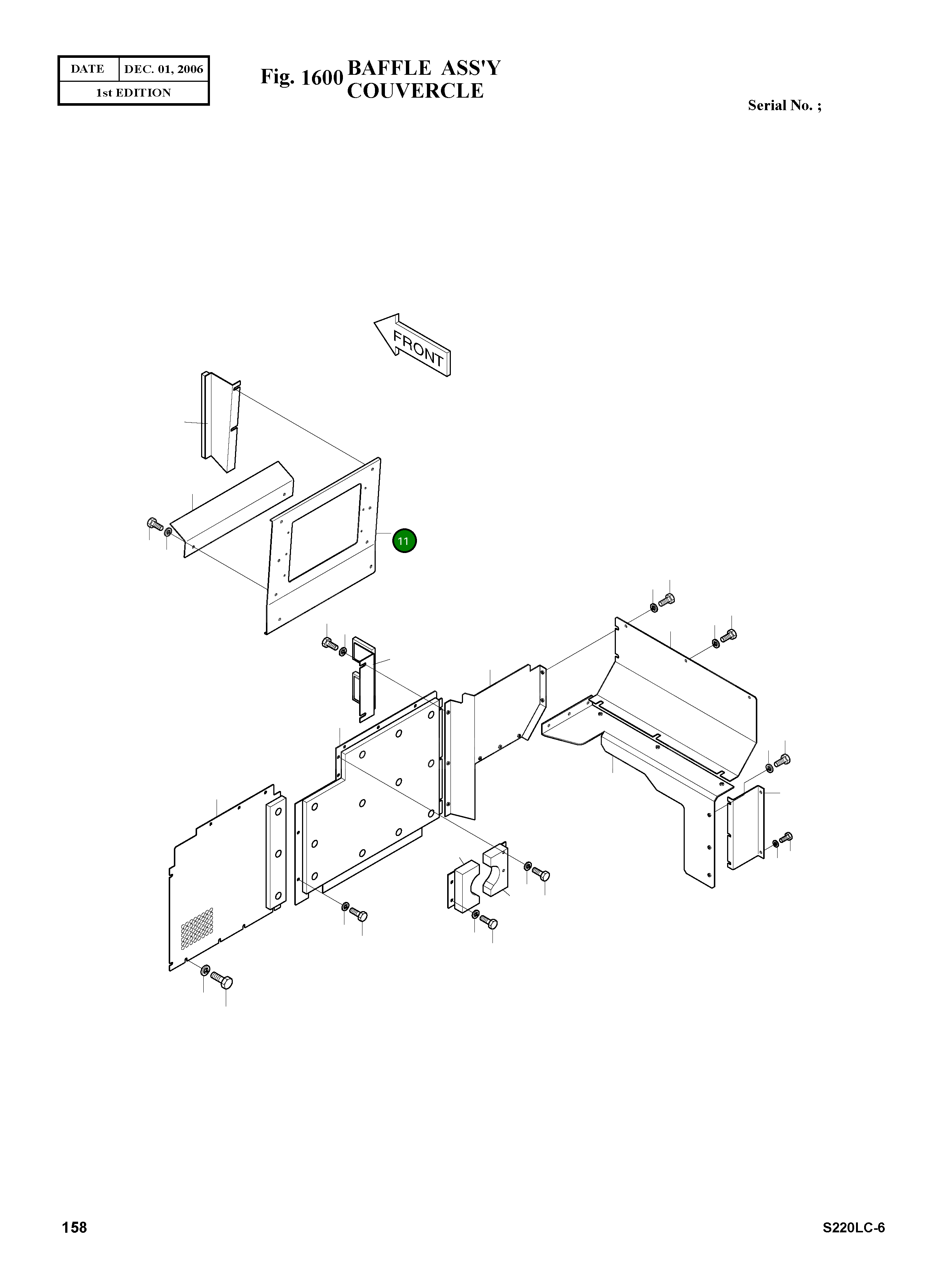 Крышка 2621Y3579B-A Komatsu