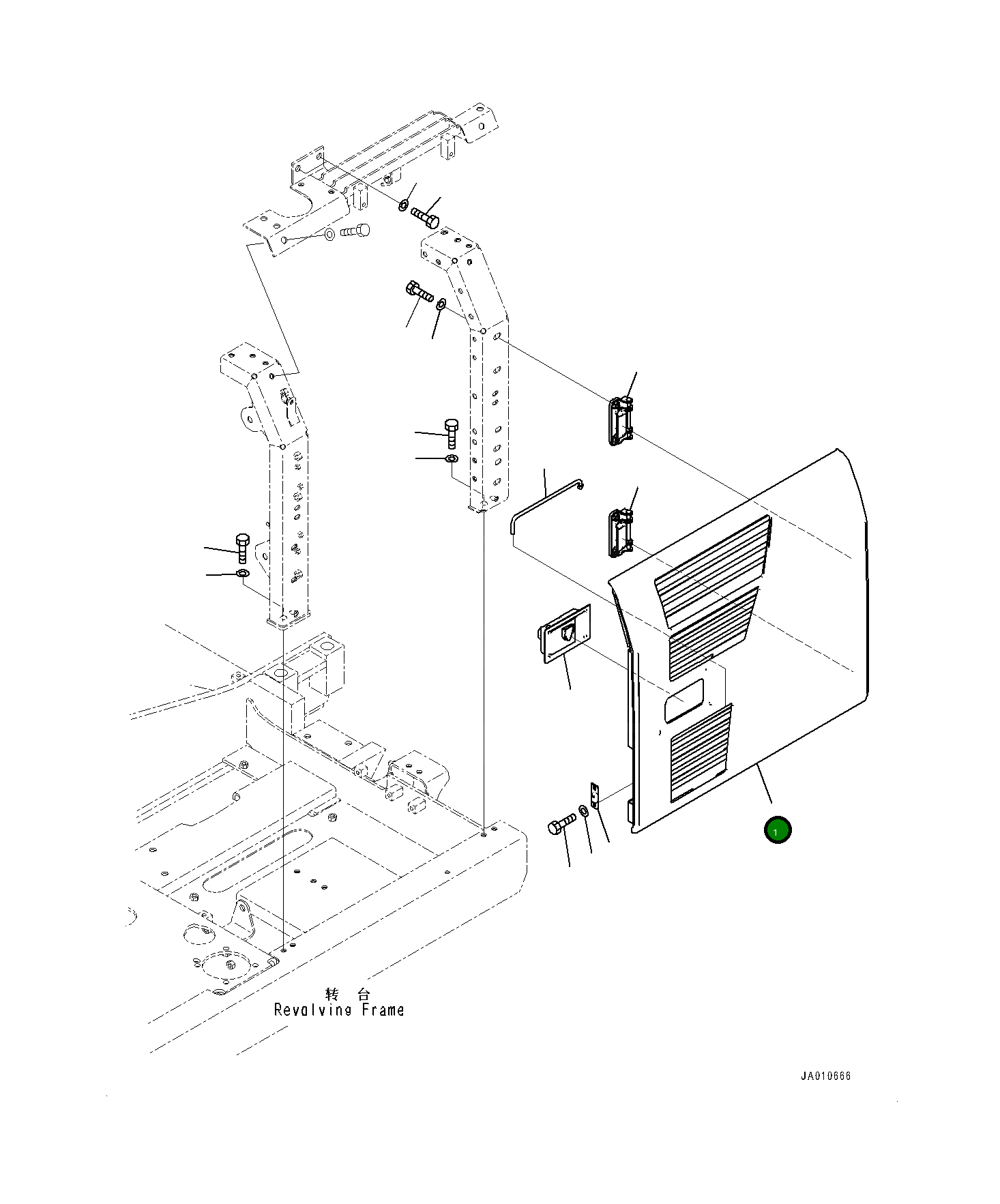 Крышка 203-54-17450 Komatsu