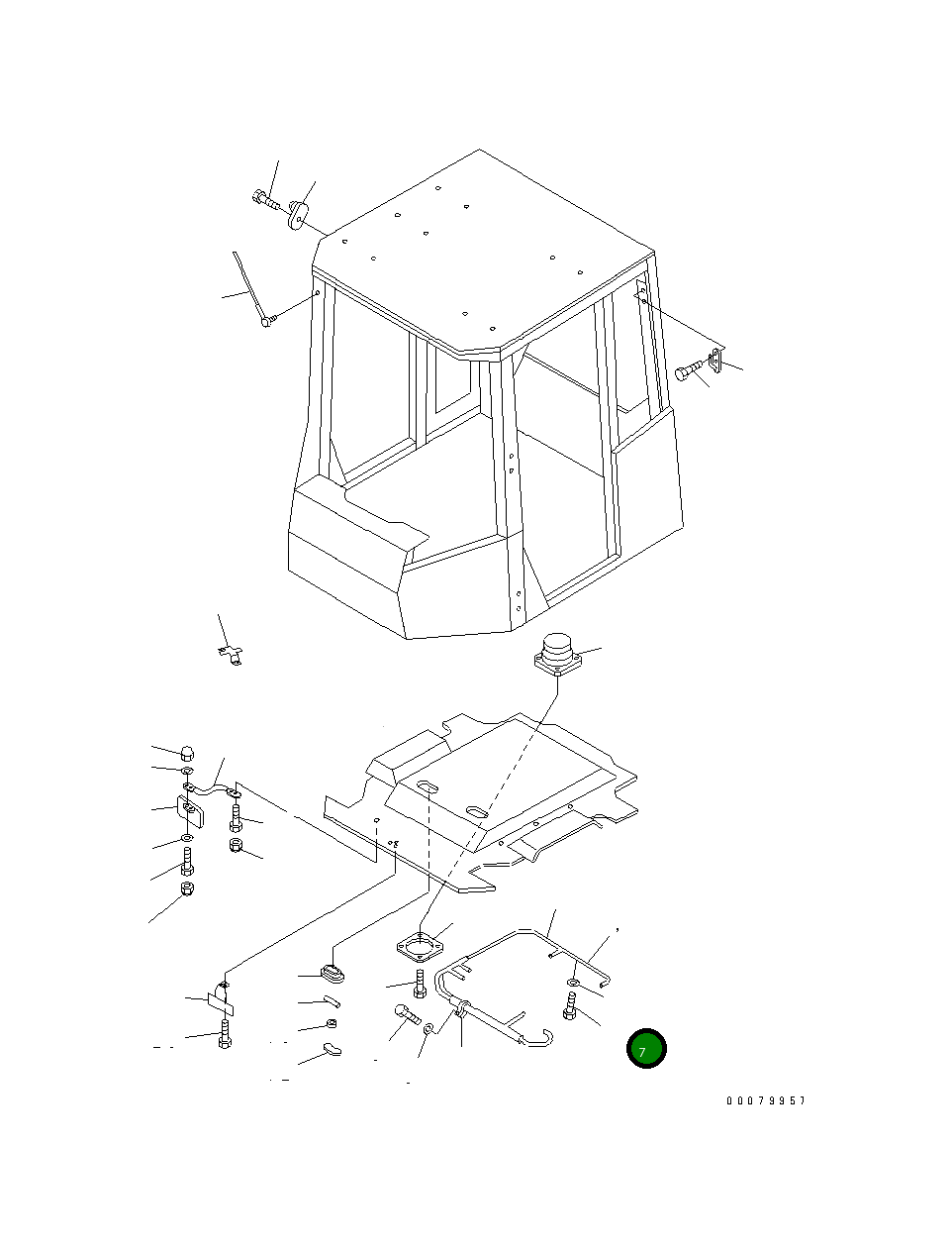 Болт 213618 Komatsu