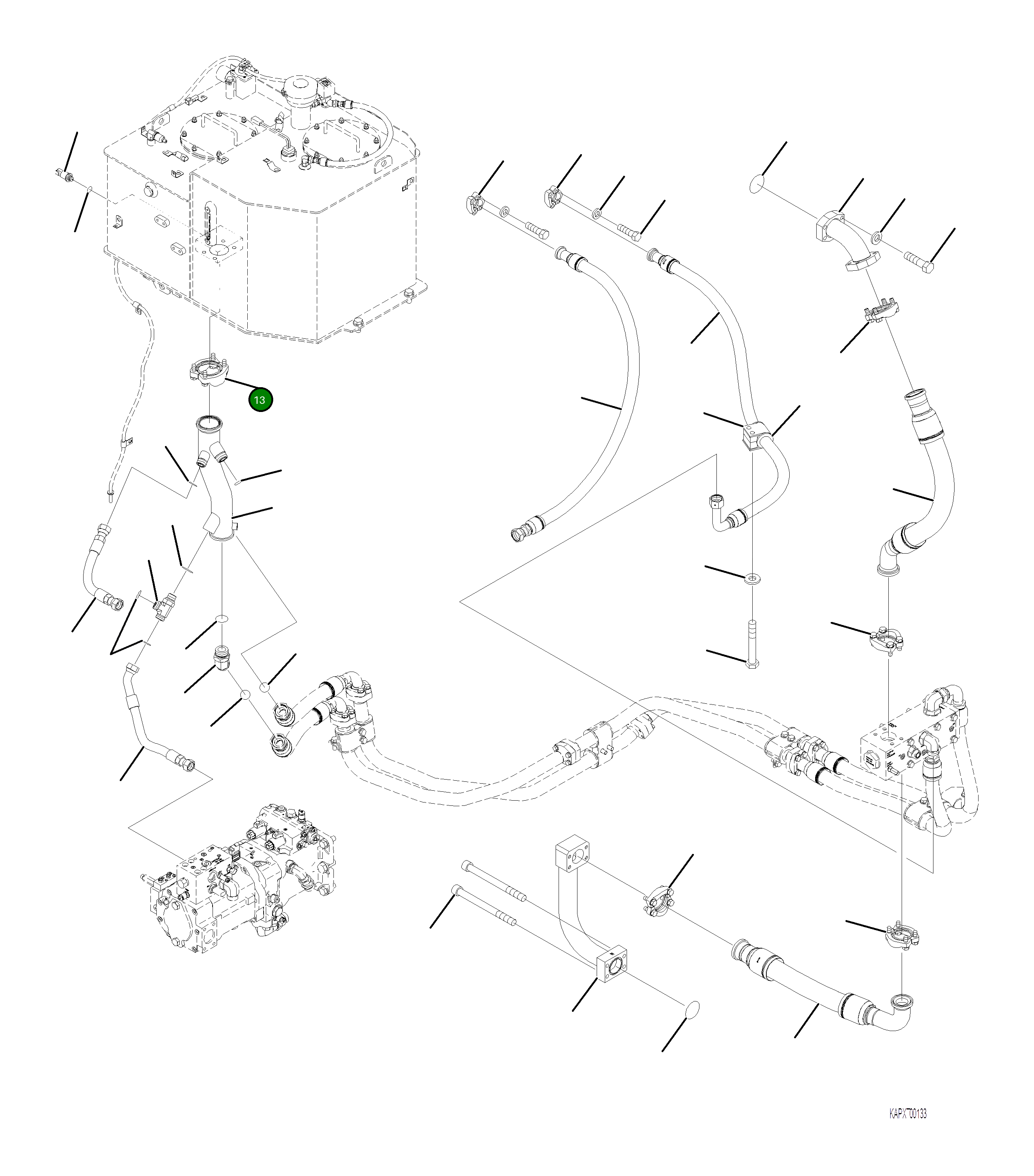 Кольцо уплотнительное (O-Ring) 4A1-60-22360 Komatsu