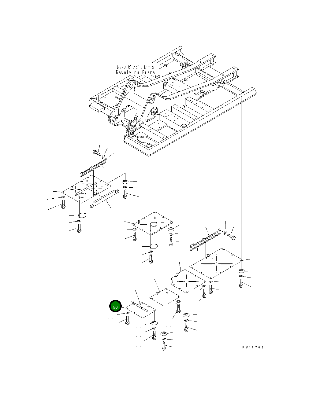 Крышка 207-54-64172  Komatsu