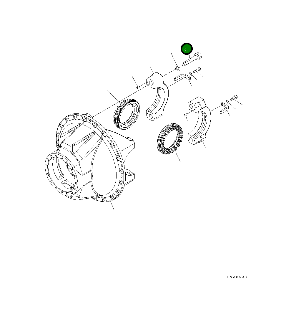 Болт 01011-63675 Komatsu
