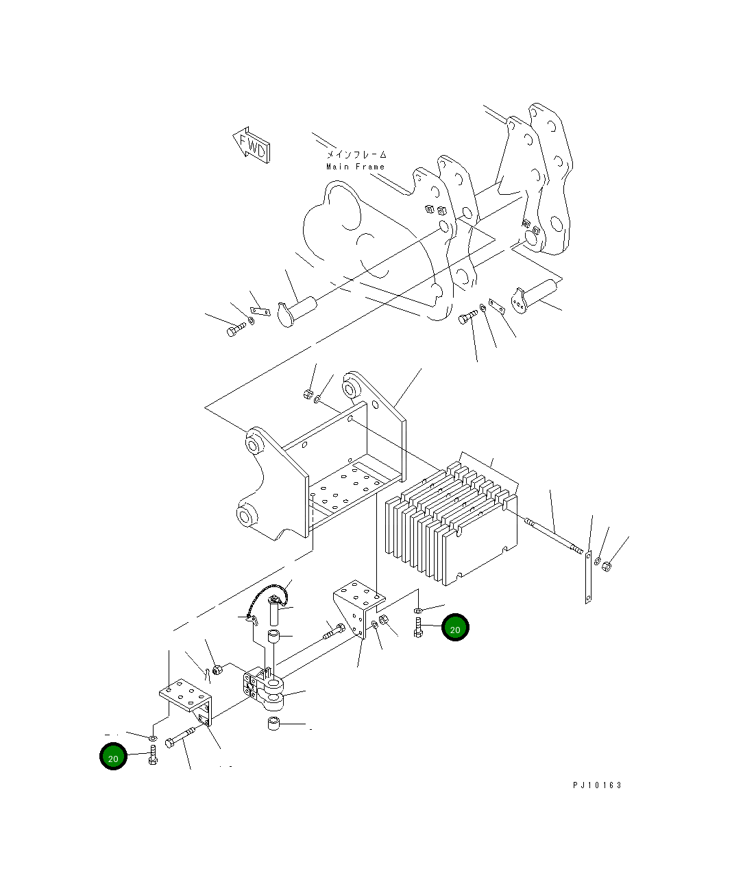 Болт 01010-63070 Komatsu