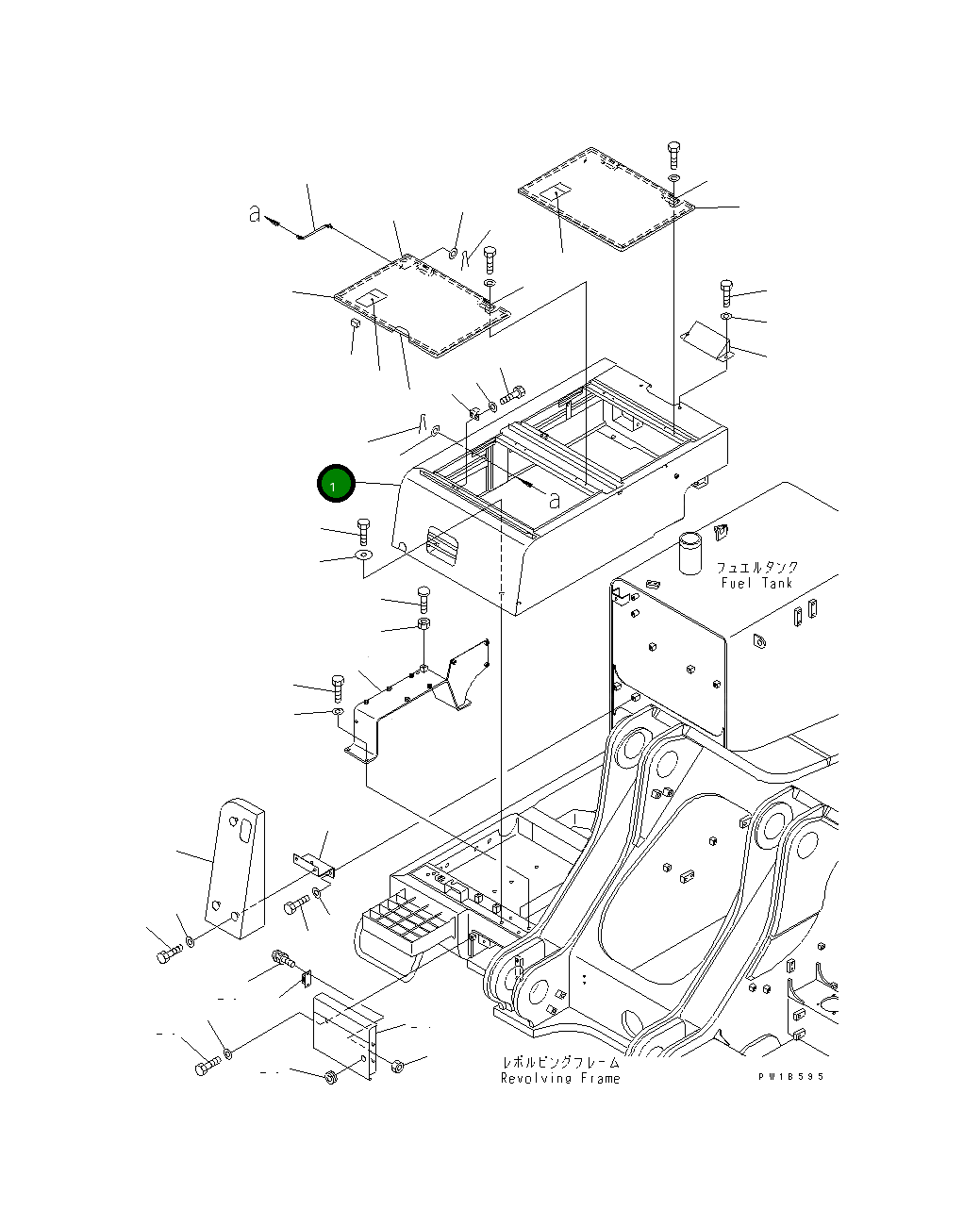 Крышка 209-54-77811 Komatsu