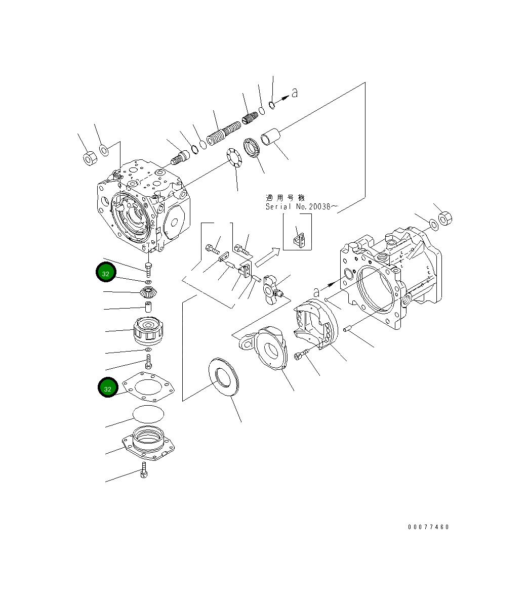 Болт 01010-E1020 Komatsu