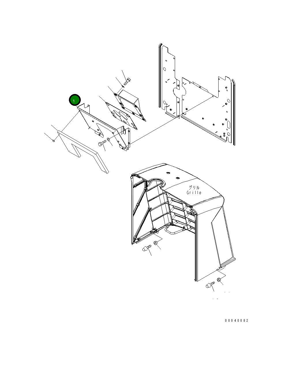 Крышка 423-54-47511  Komatsu
