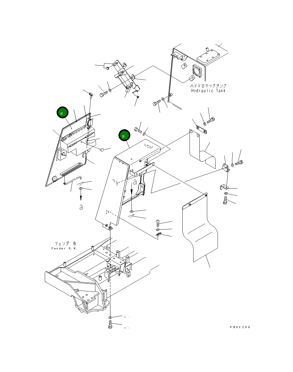 Крышка 11Y-54-13712 Komatsu