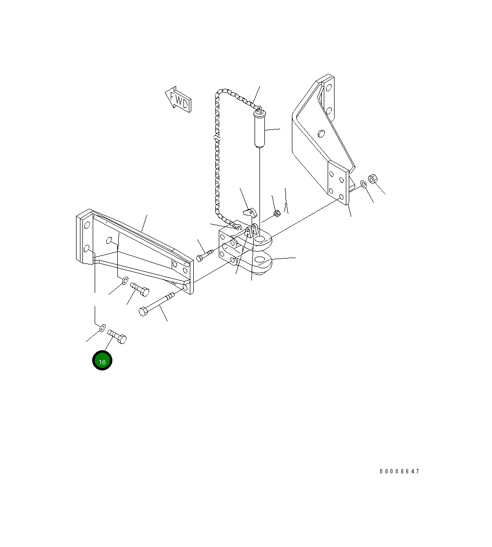 Болт 01010-83390 Komatsu