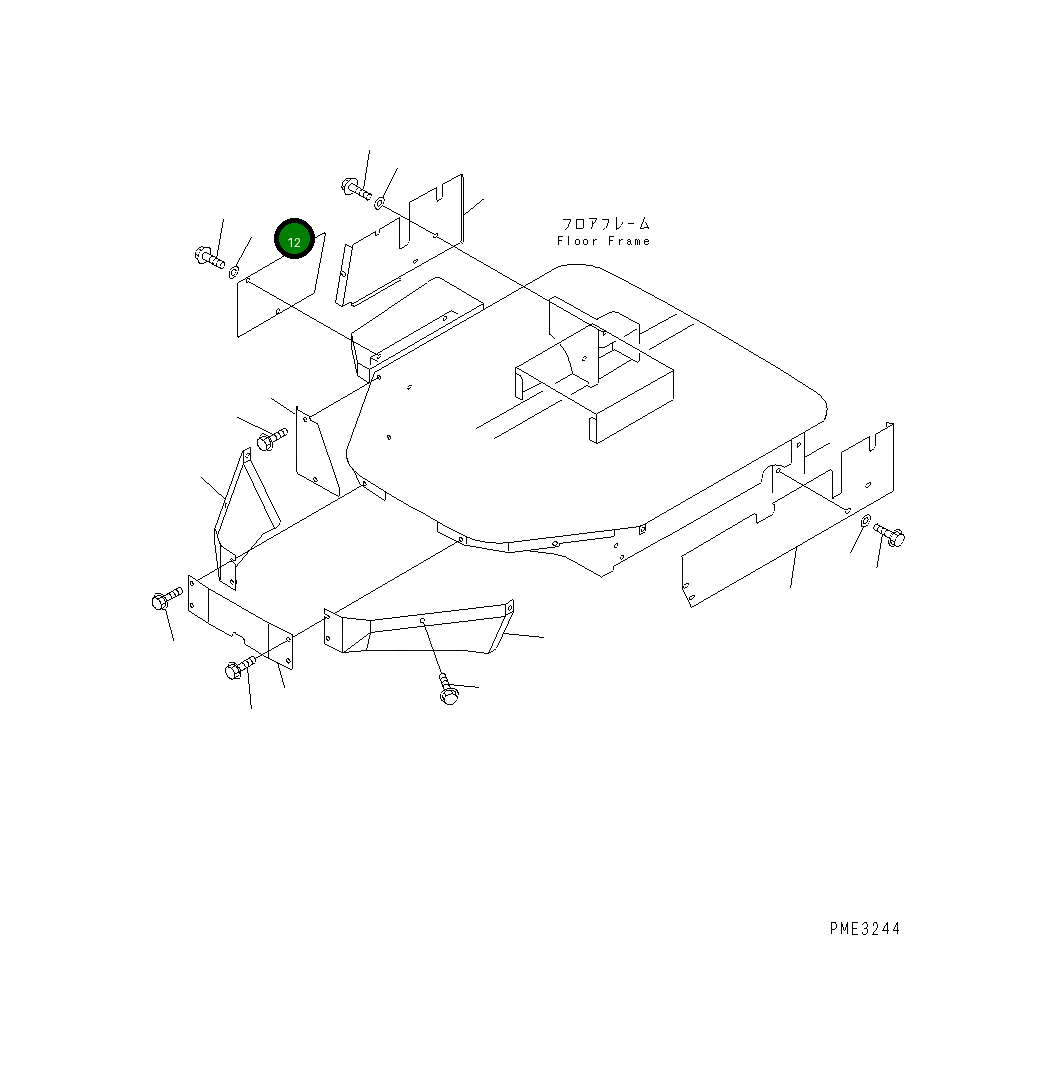 Крышка 417-54-24340 Komatsu