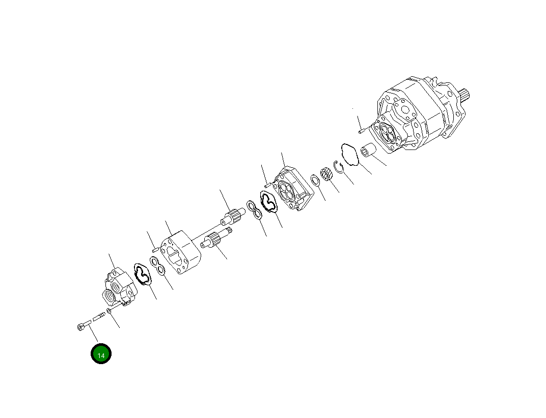 Болт 01253-71220 Komatsu