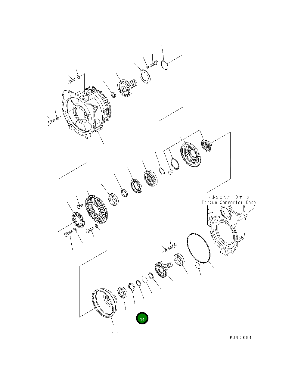 Крышка 42C-13-16180  Komatsu