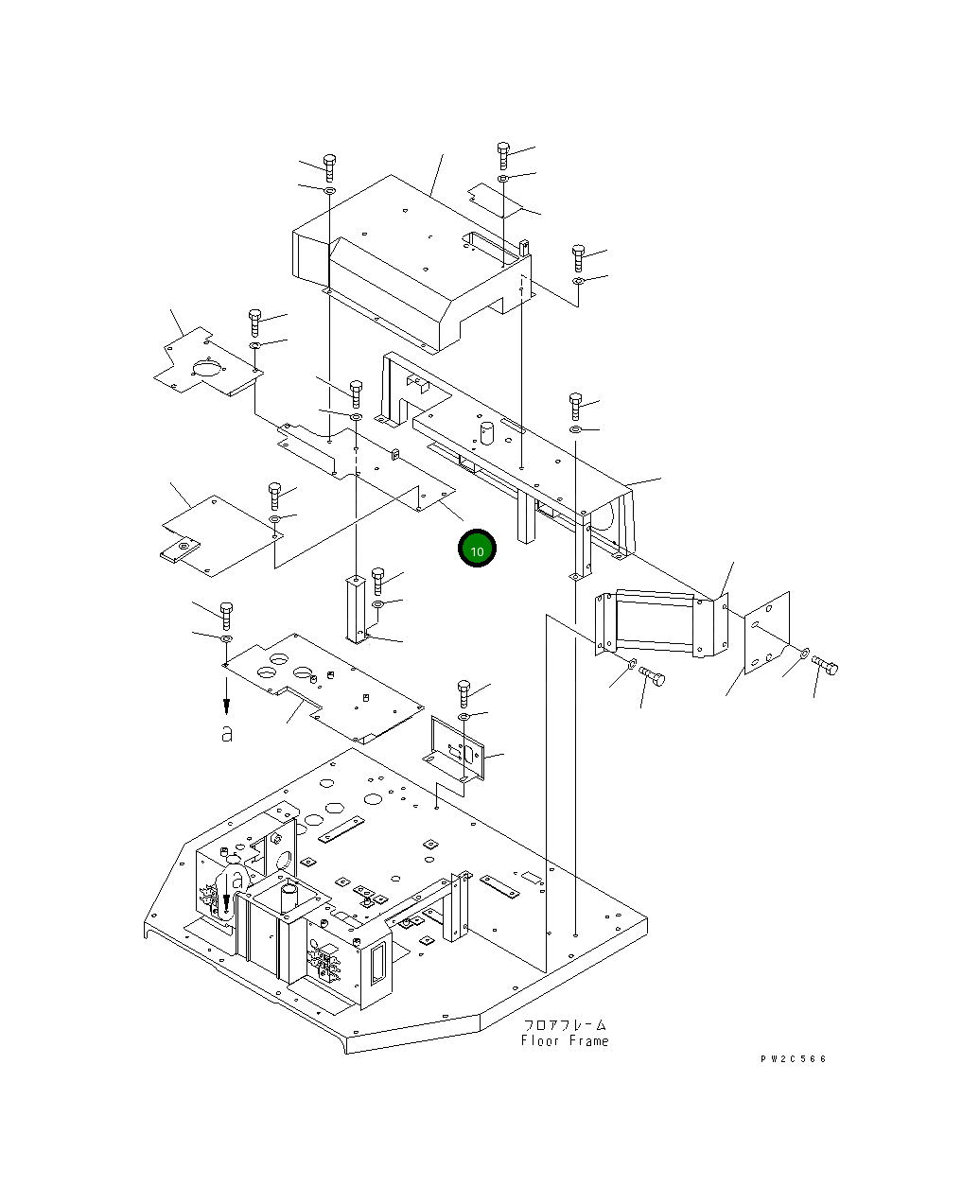 Крышка 234-54-53161 Komatsu
