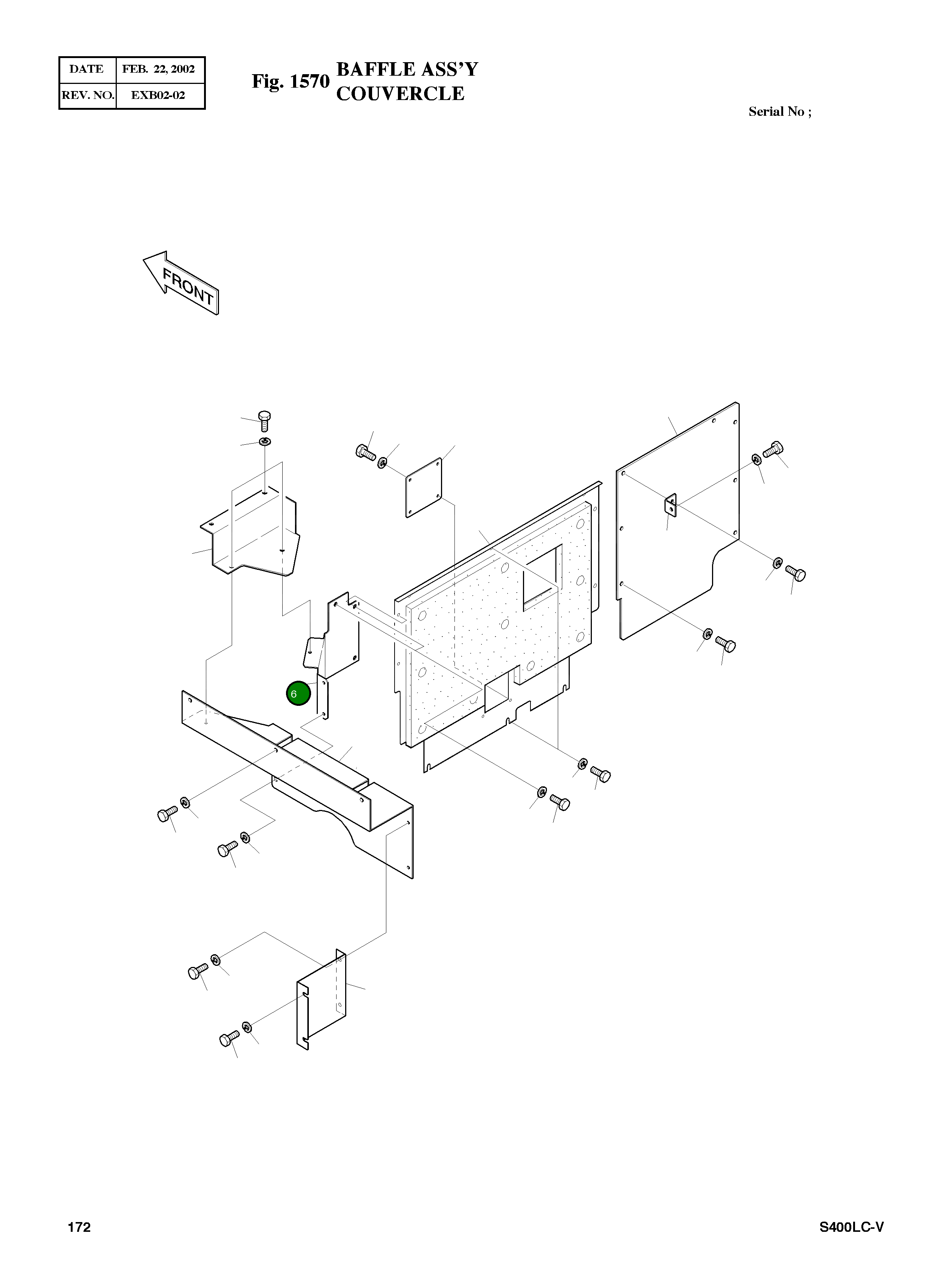 Крышка 2627-1085A Komatsu
