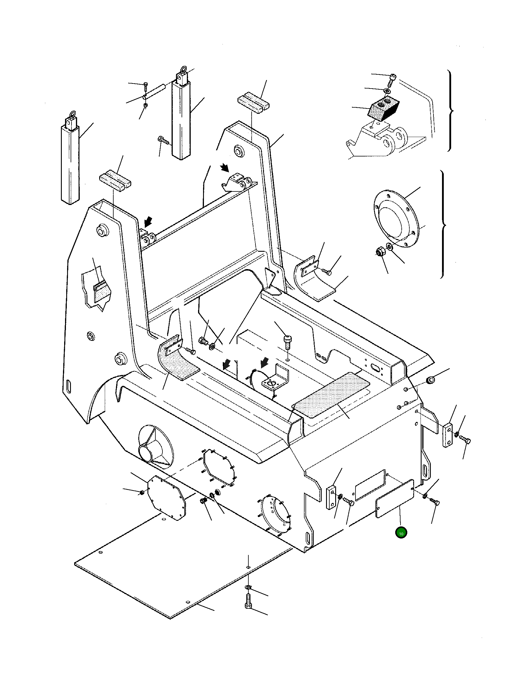 Крышка 500119724 Komatsu