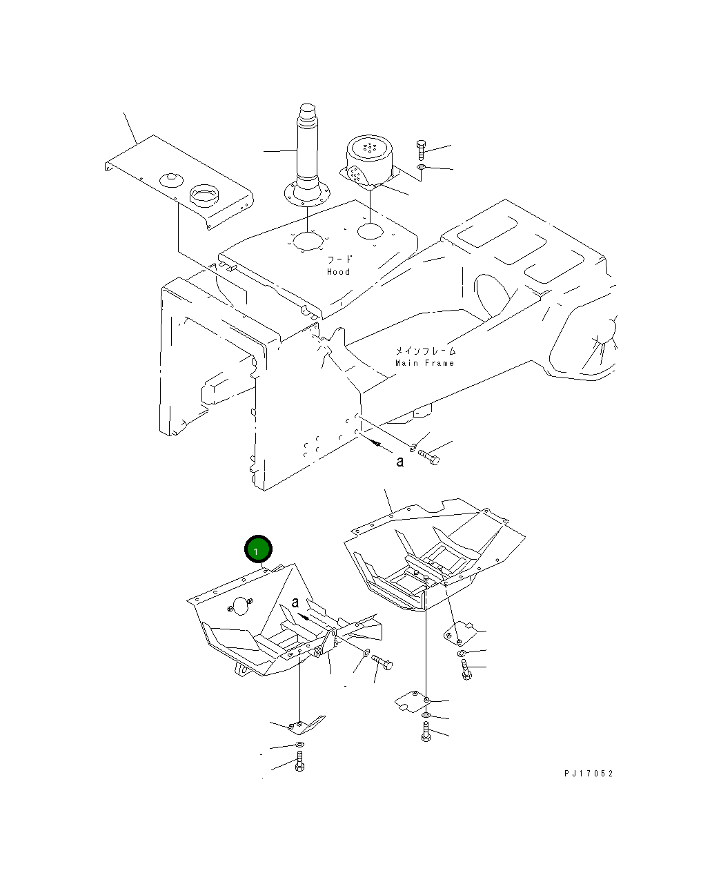 Крышка 154-54-46620 Komatsu