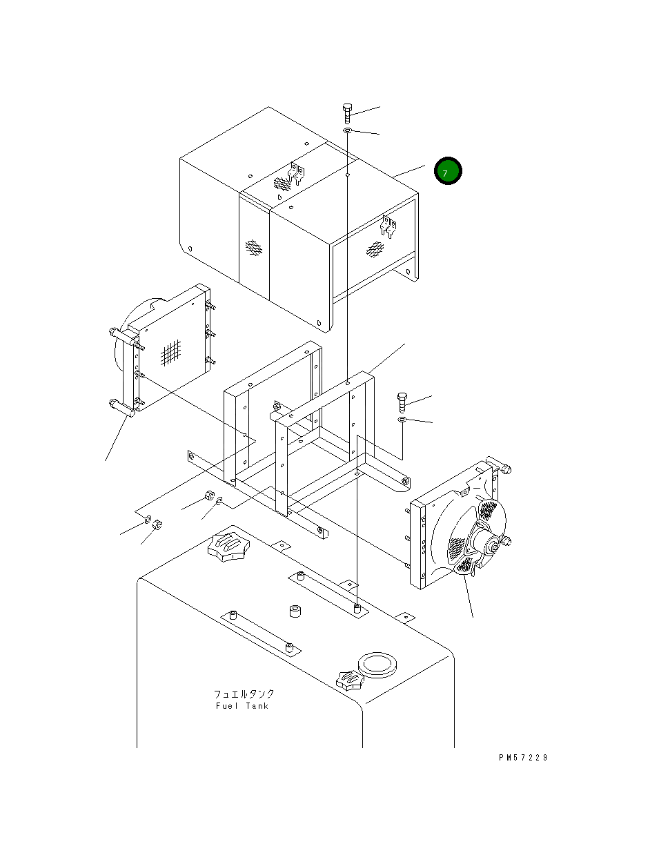 Крышка 23D-809-3470 Komatsu