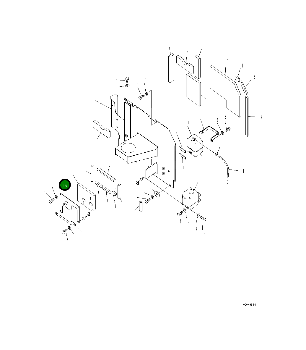 Крышка 20Y-54-71612  Komatsu