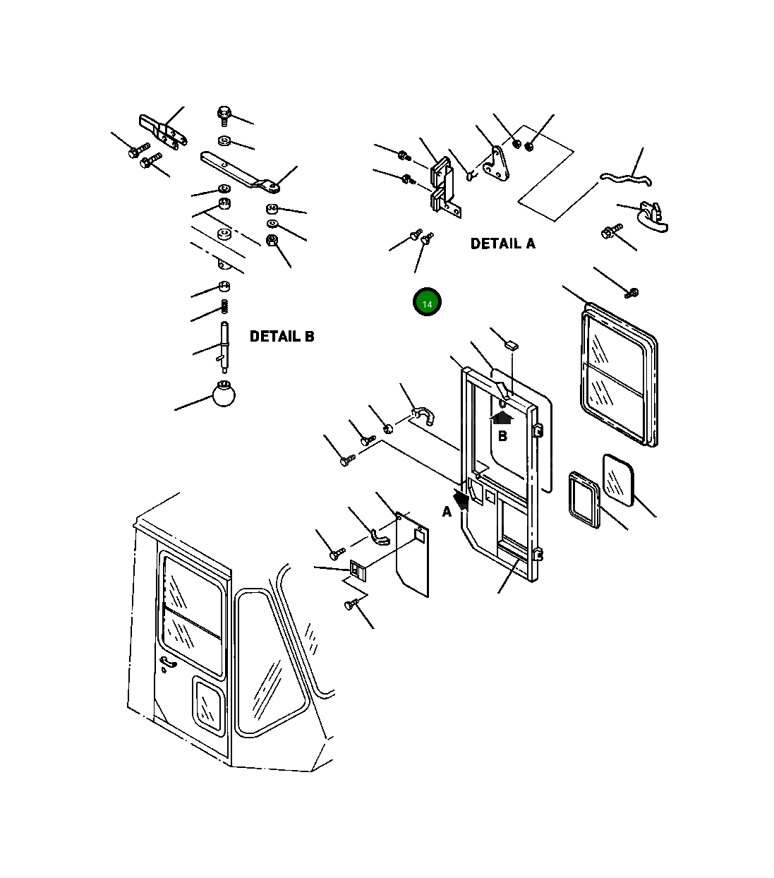 Болт 421-09-A1380 Komatsu