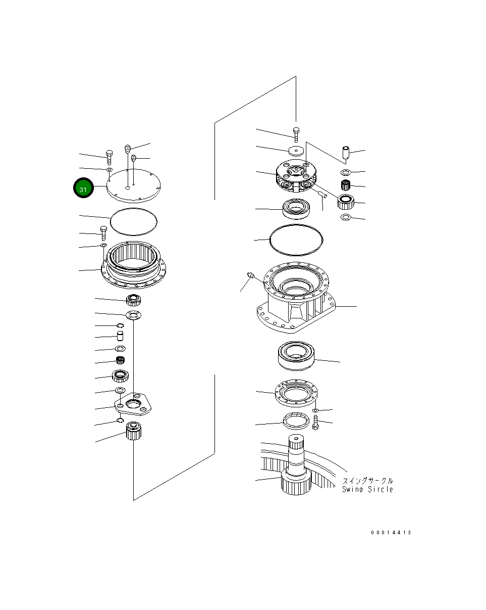 Крышка 20Y-26-31510  Komatsu