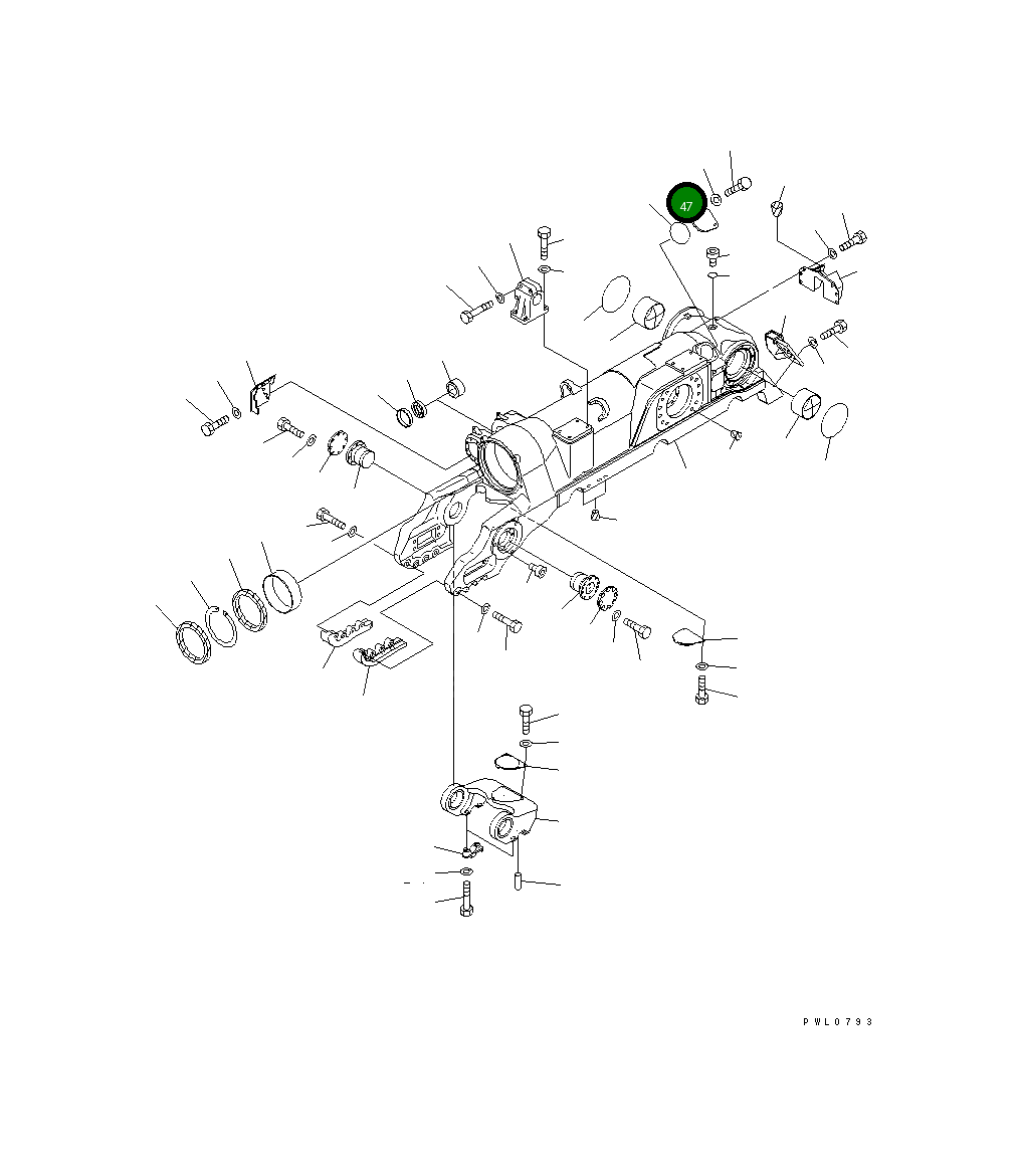 Крышка 195-30-31260 Komatsu