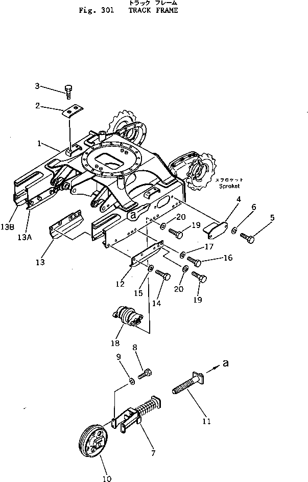 Болт 20M-30-11840  Komatsu