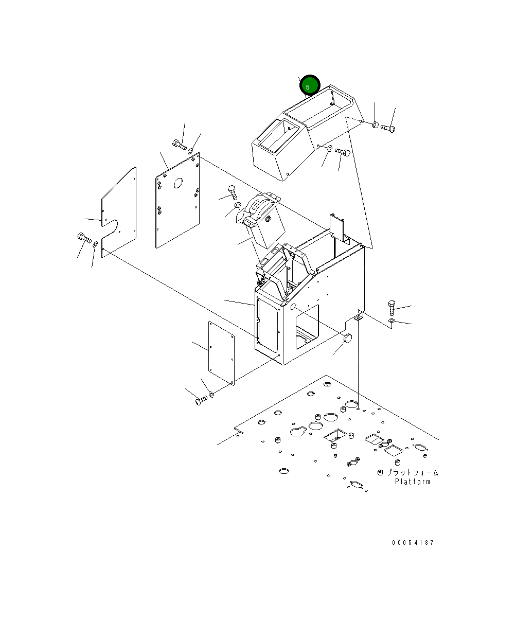 Крышка 23B-43-61150 Komatsu
