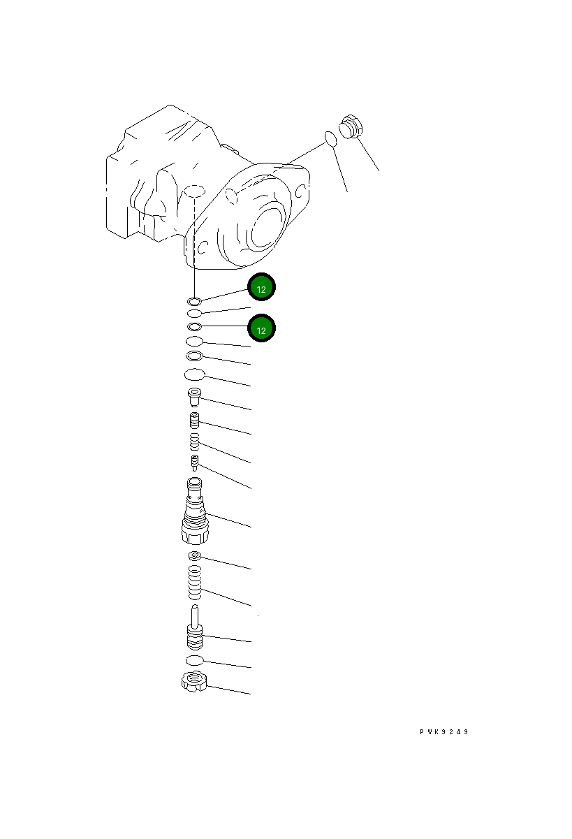 Кольцо 07001-02018 Komatsu
