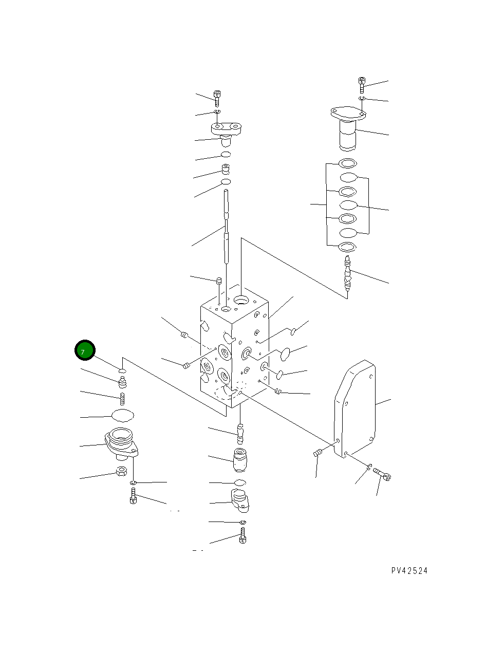 Кольцо уплотнительное (O-Ring) 07000-01009 Komatsu