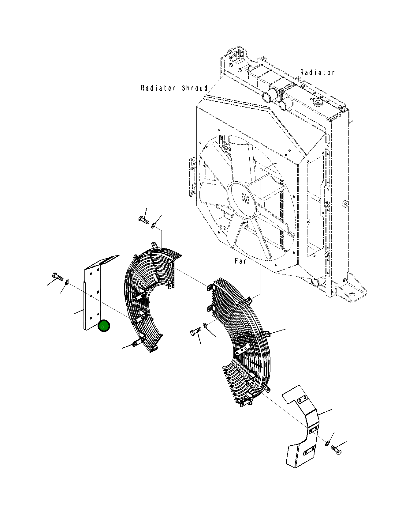 Крышка 23H-03-14361 Komatsu
