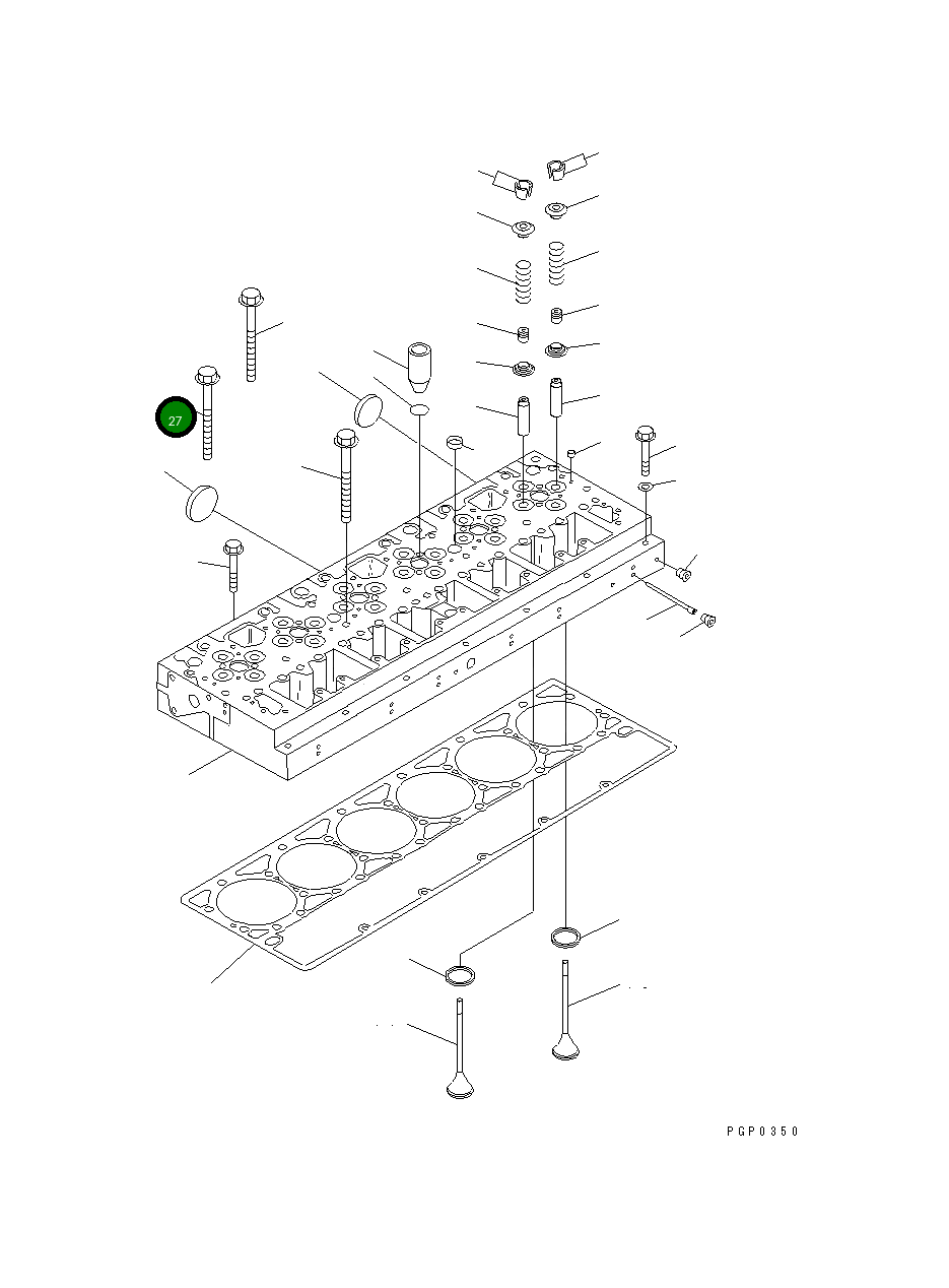 Болт CU3328637 Komatsu