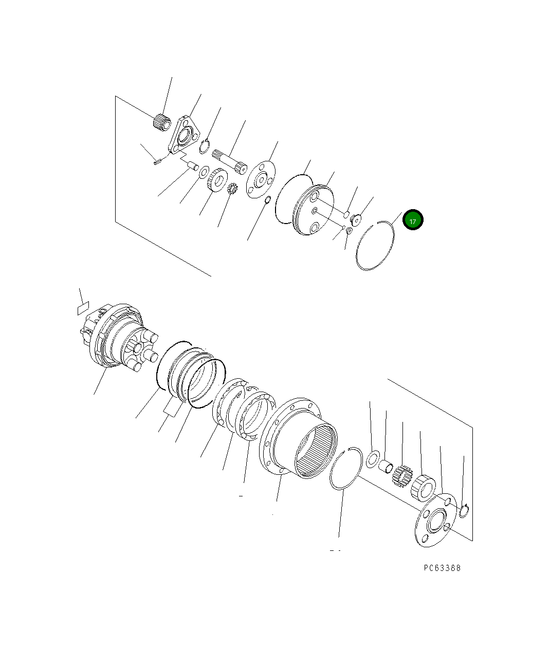 Кольцо FUFZD8144113  Komatsu