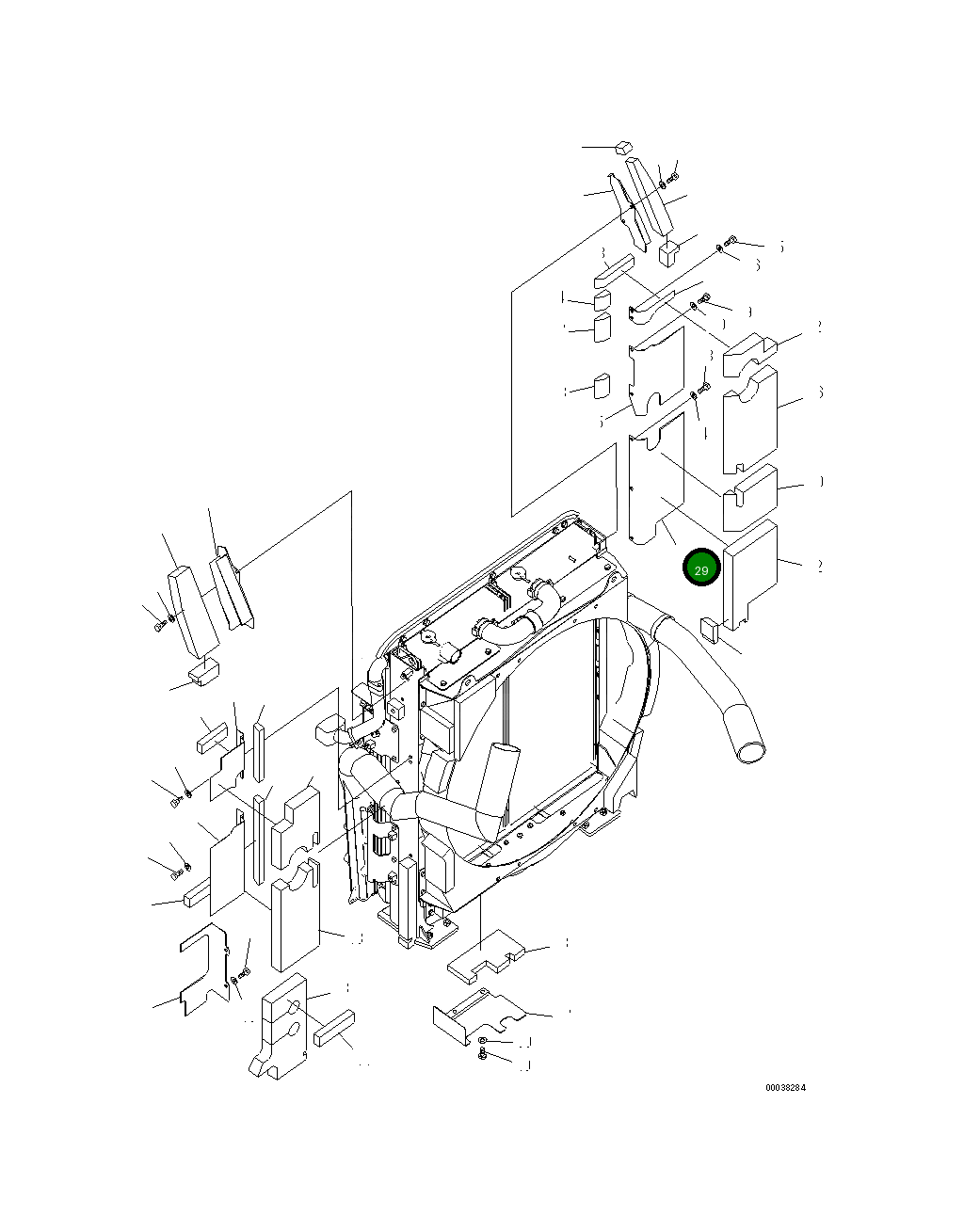 Крышка 21M-03-22341  Komatsu