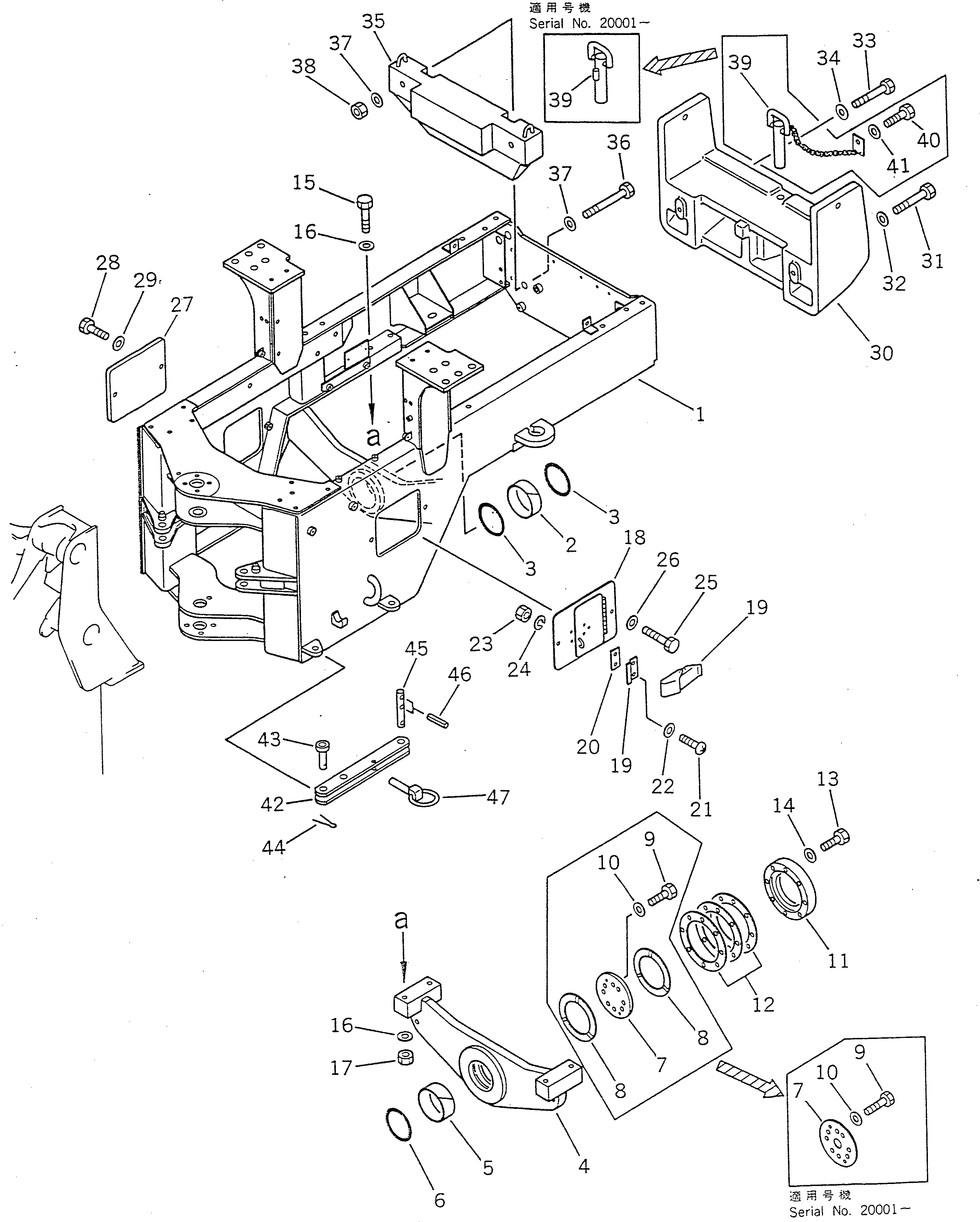 Болт 01011-32090  Komatsu