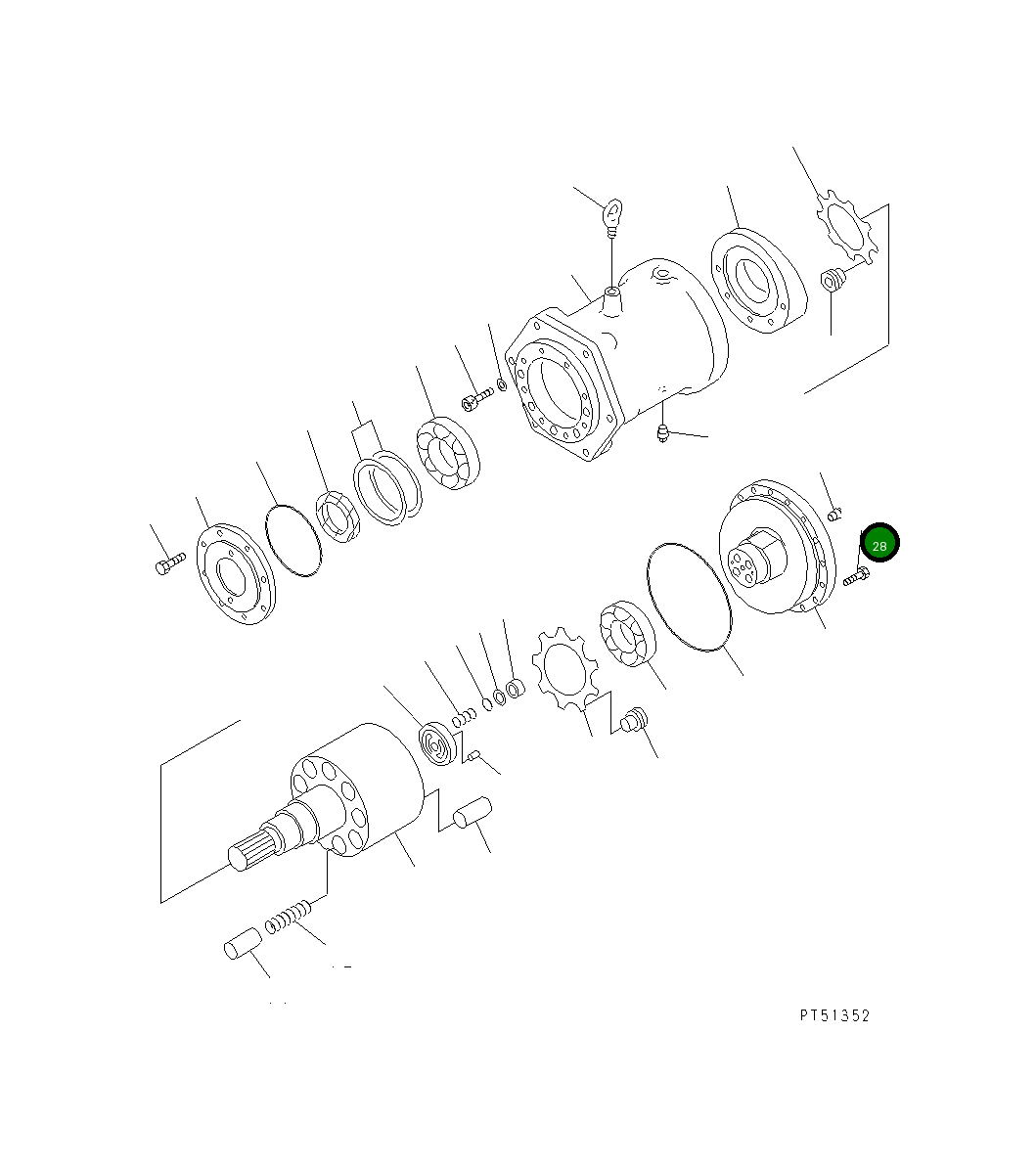 Болт 262-61-26230 Komatsu