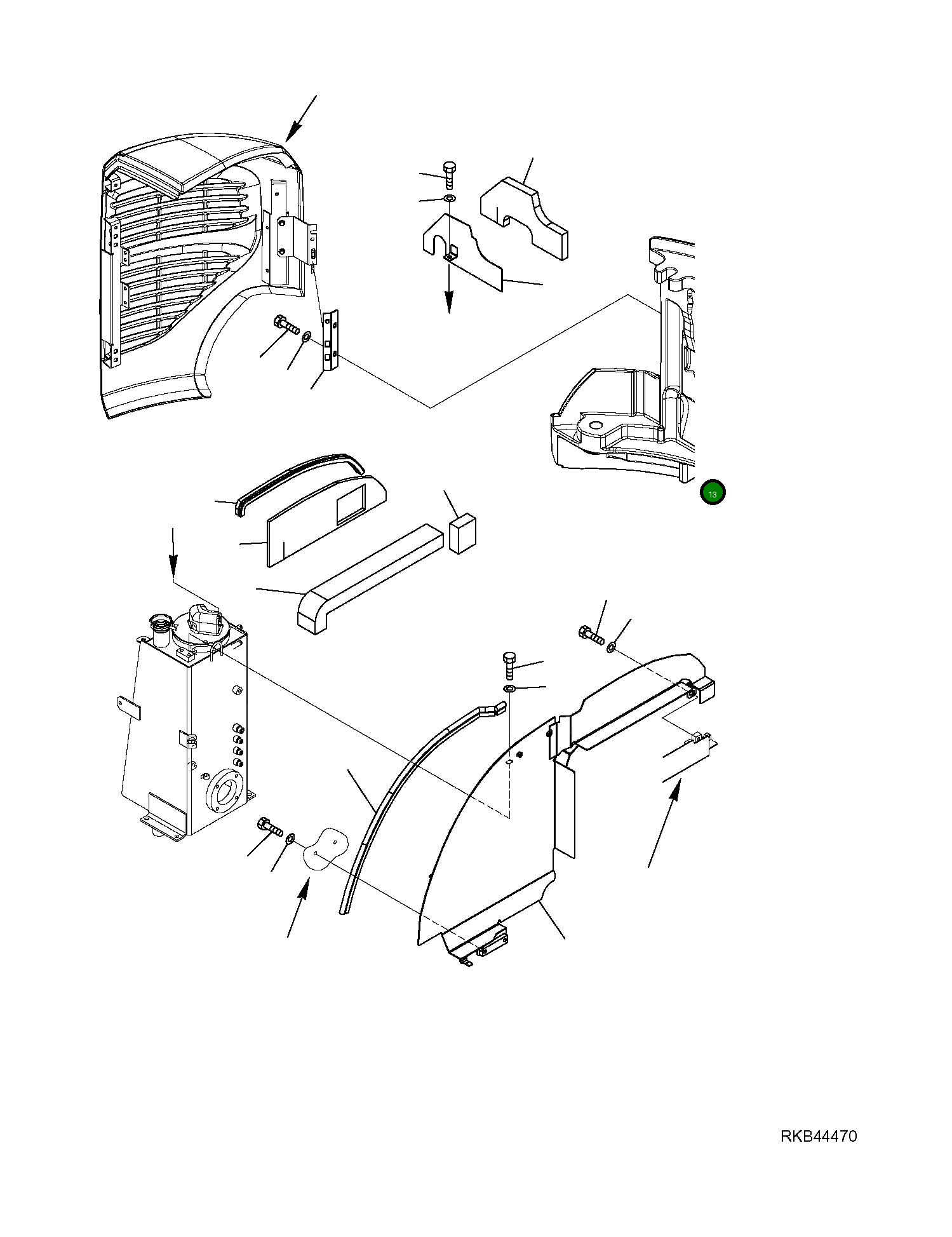 Крышка 22L-54-R3612 Komatsu