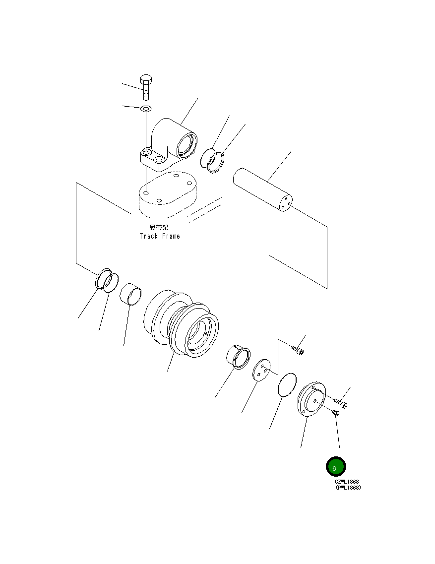 Крышка 21M-30-16151 Komatsu