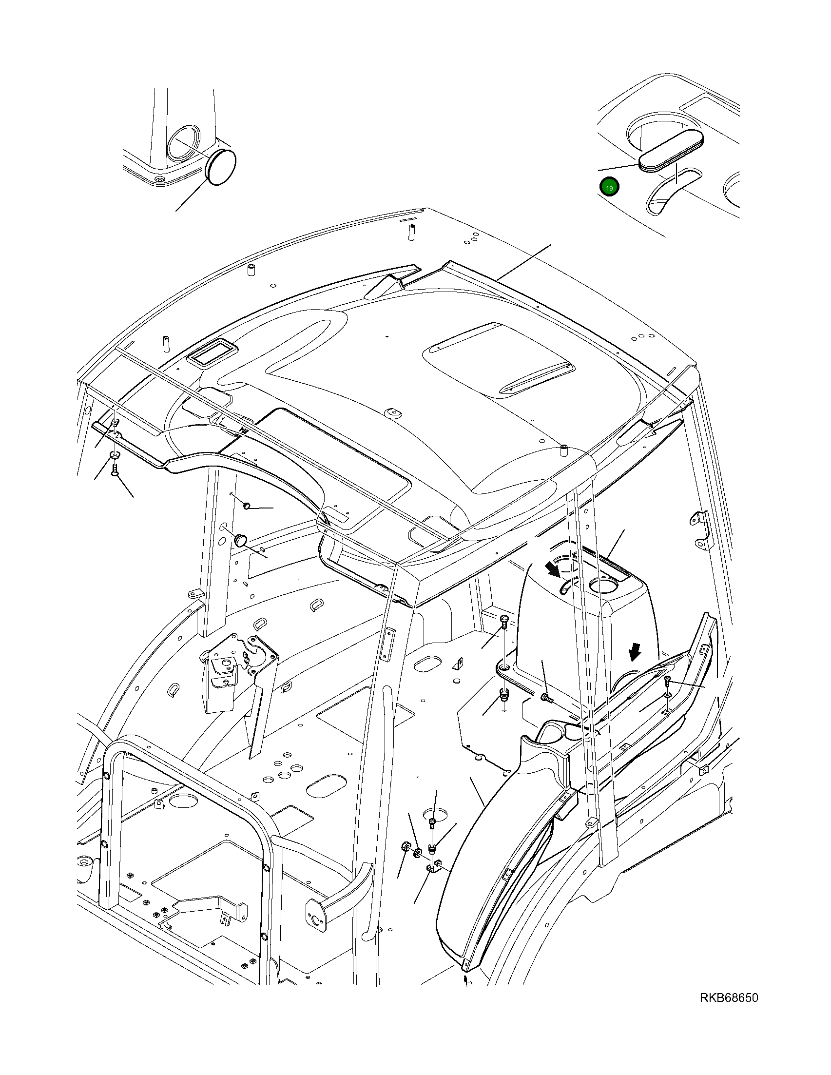 Крышка 42N-54-19950 Komatsu