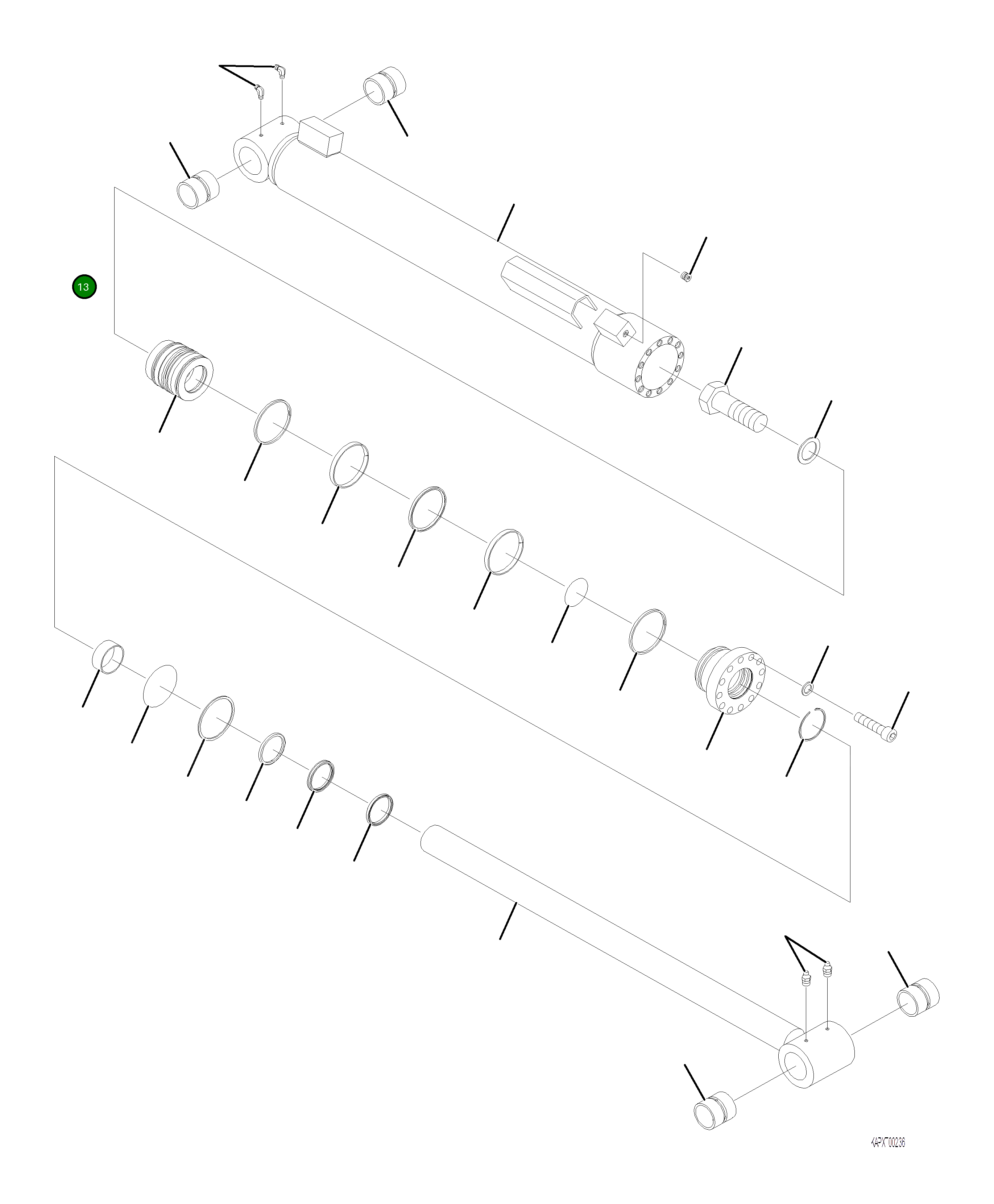 Кольцо уплотнительное (O-Ring) 4A1-6C-10670 Komatsu