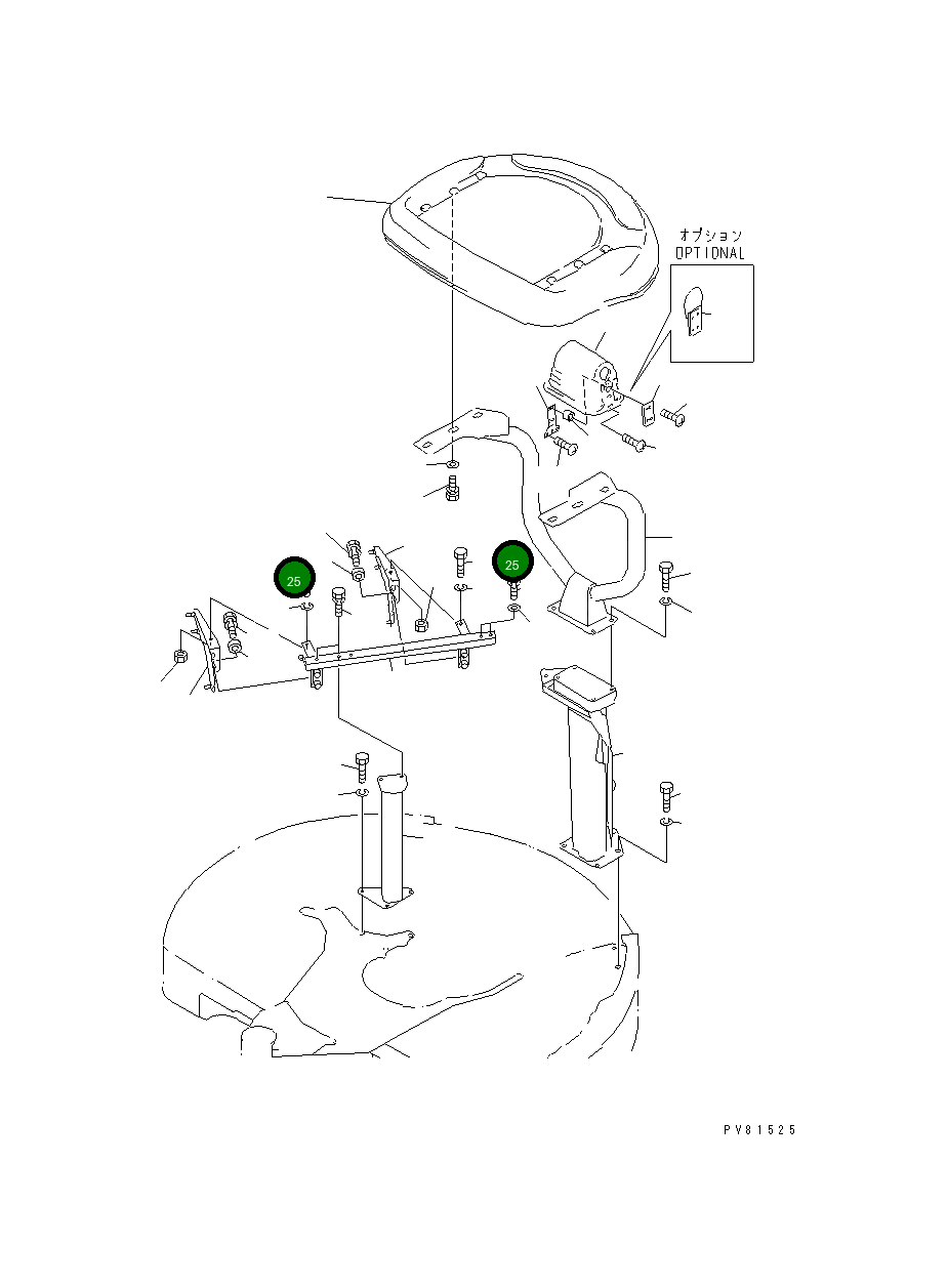 Болт YM26116-100504 Komatsu