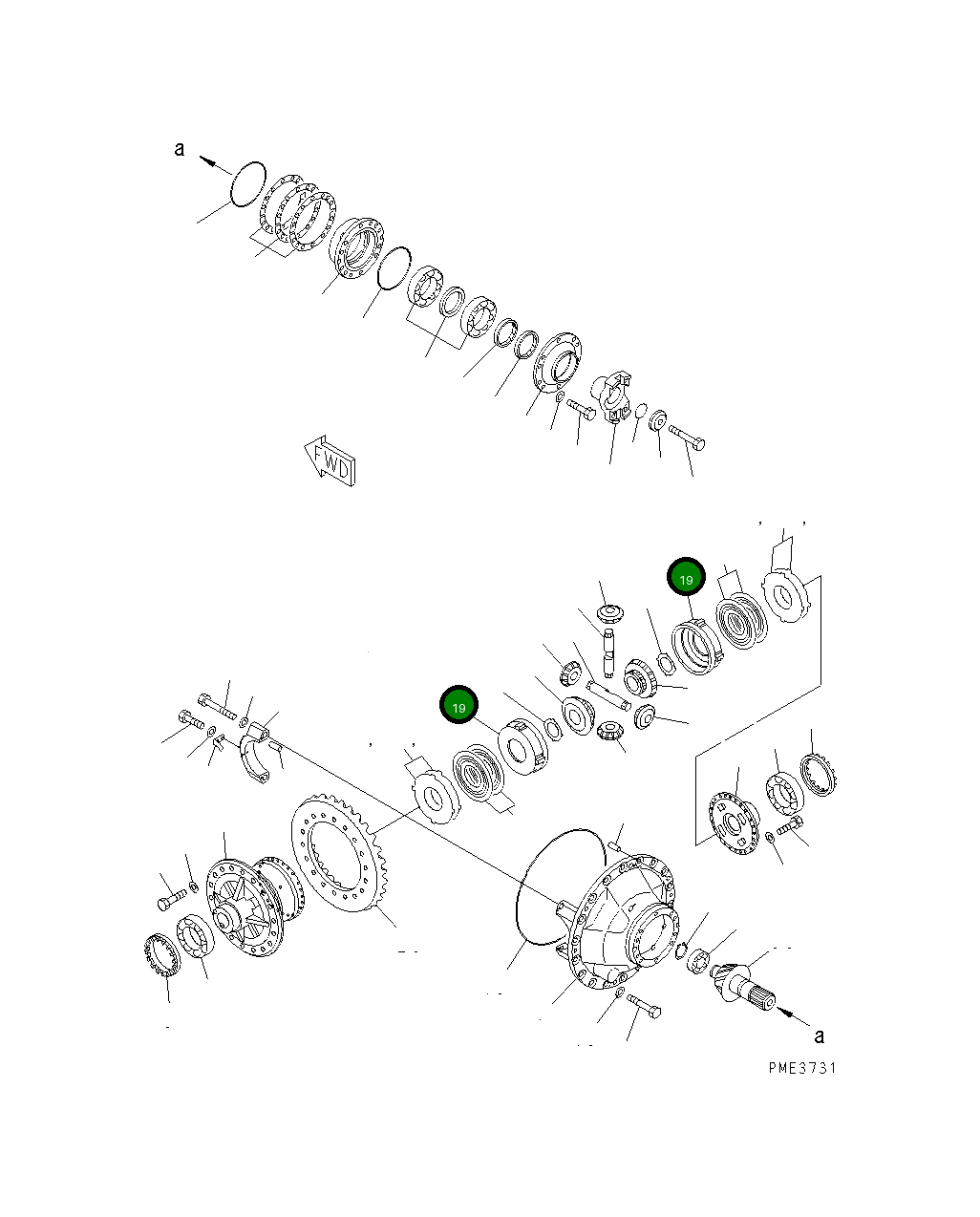 Кольцо 425-22-27210  Komatsu