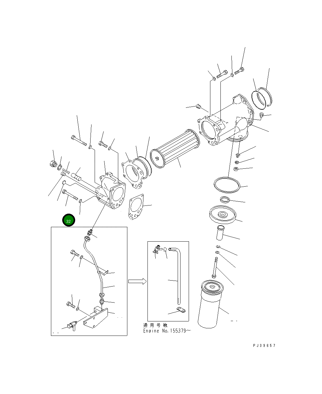 Болт 02011-70646 Komatsu