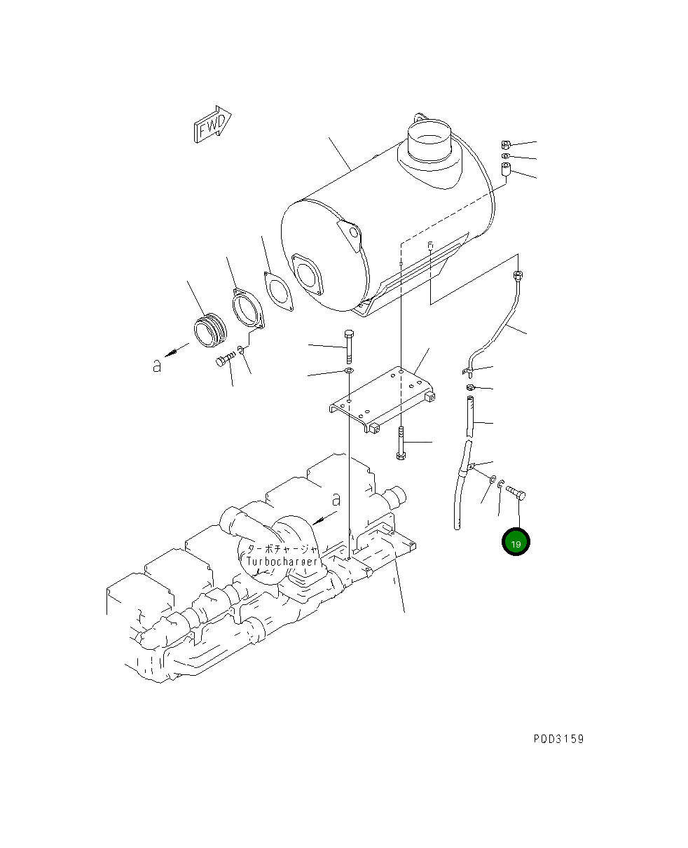 Болт 01010-31835 Komatsu